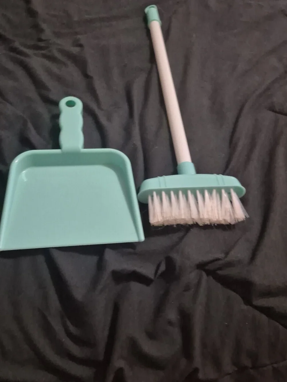 Teal Mini Broom and Dustpan Set - Home Accents